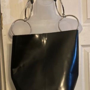 Kara Leather O-Ring Bucket Bag